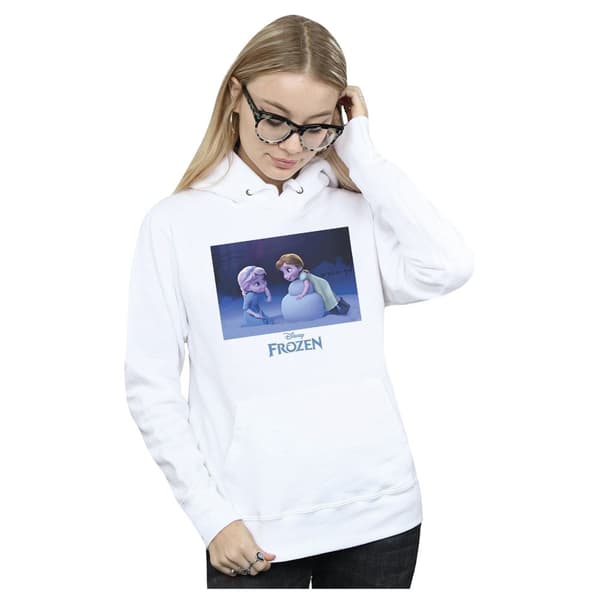 Disney Womens/Ladies Frozen Build A Snowman Hoodie