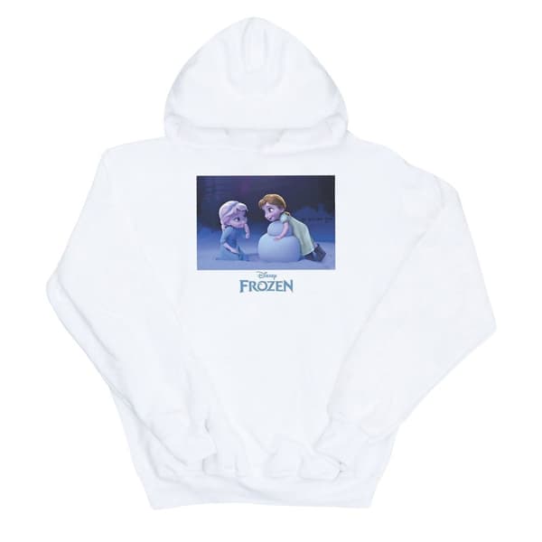 Disney Womens/Ladies Frozen Build A Snowman Hoodie White S