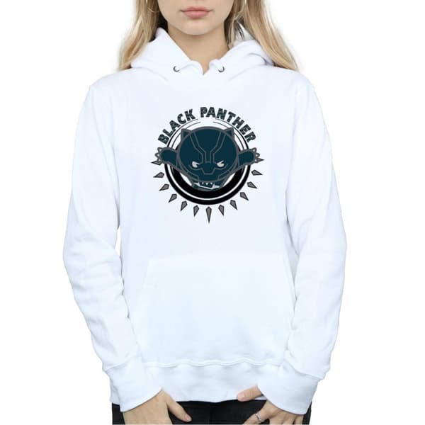 Marvel Womens/Ladies Kawaii Black Panther Pounce Hoodie