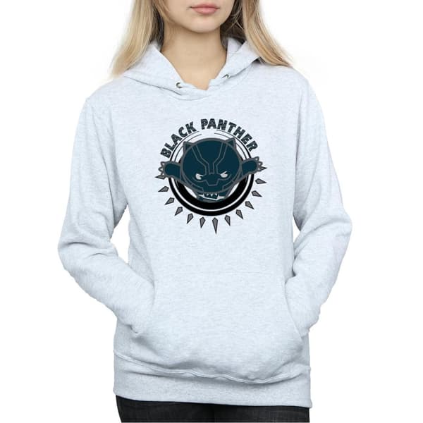 Marvel Kvinnor/Ladies Kawaii Black Panther Pounce Hoodie