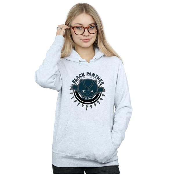 Marvel Kvinnor/Ladies Kawaii Black Panther Pounce Hoodie