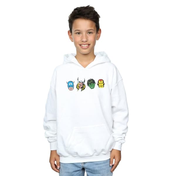 Marvel Boys Avengers Comic Heads Hoodie