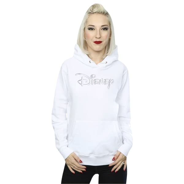 Disney Womens/Ladies Glacial Logo Hoodie