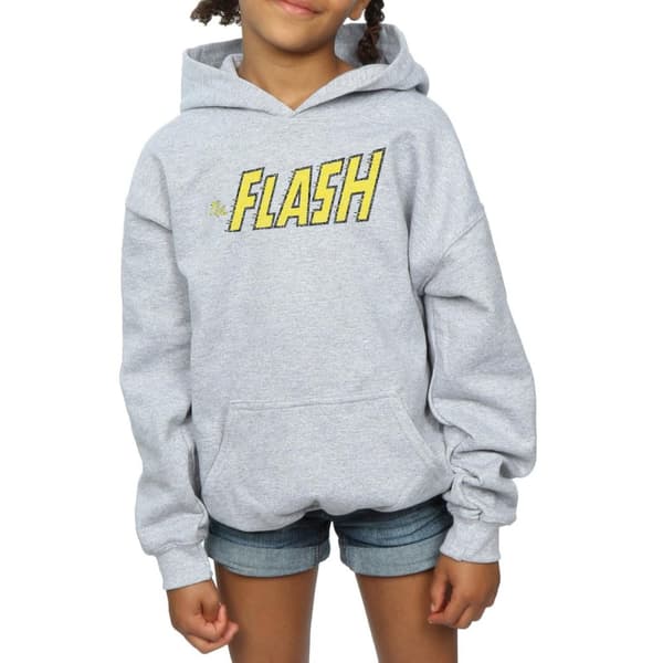 DC Comics Girls Flash Crackle Logo Hoodie