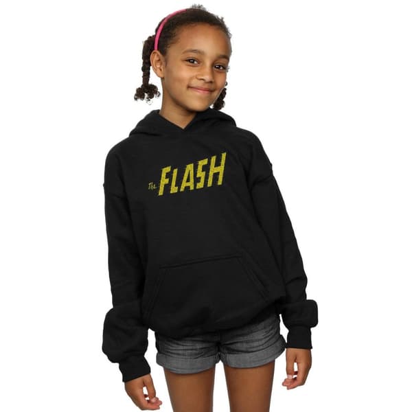 DC Comics Girls Flash Crackle Logo Hoodie