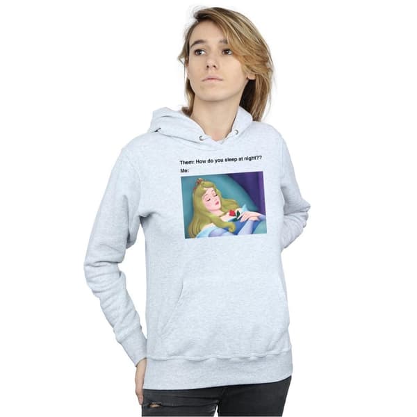 Disney Huvtröja för kvinnor/damer Sleeping Beauty Meme