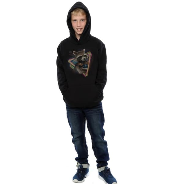 Marvel Pojkar Guardians Of The Galaxy Neon Rocket Hoodie