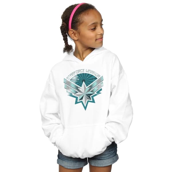 Marvel Girls Captain Marvel Starforce Warrior Hoodie