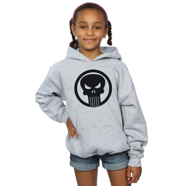 Marvel Punisher Skull Circle-hoodie för flickor
