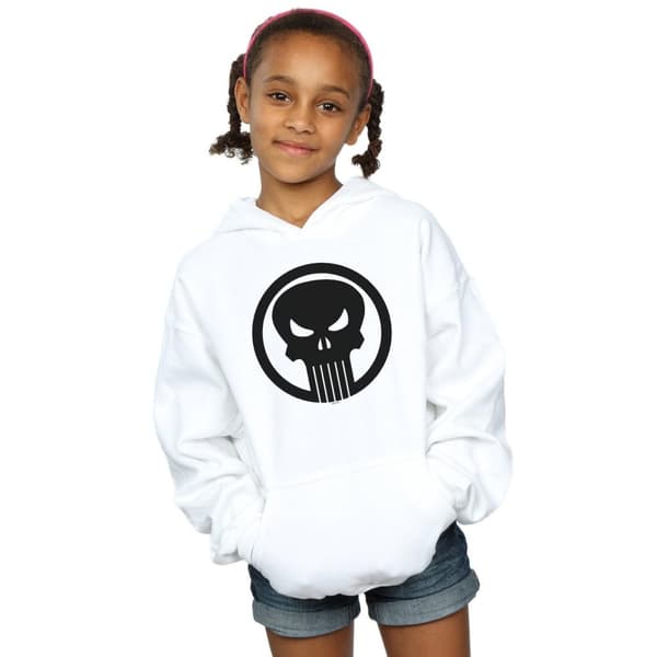 Marvel Punisher Skull Circle-hoodie för flickor