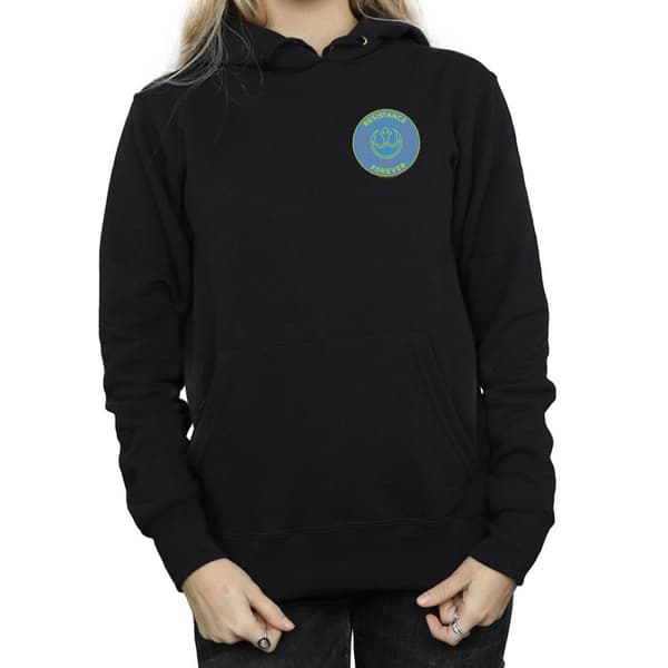 Star Wars: The Rise of Skywalker Womens/Ladies Resistance Forever Breast Print Hoodie