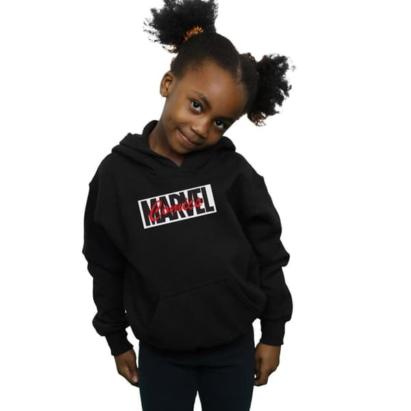 Marvel Girls Red Font Logo Hoodie