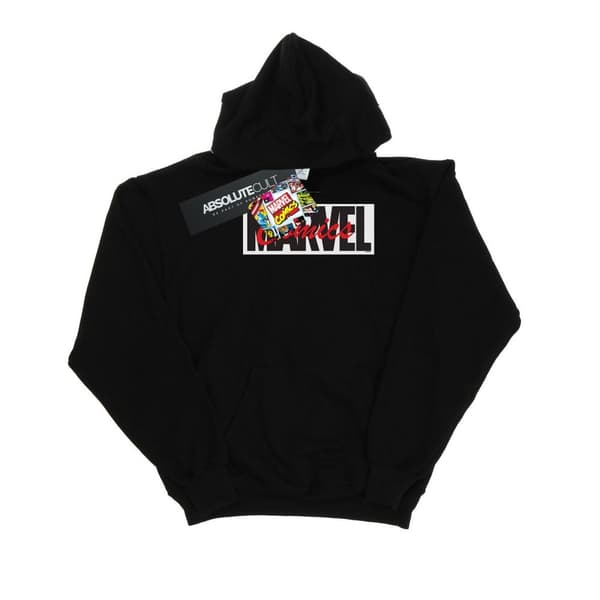 Marvel Girls Red Font Logo Hoodie
