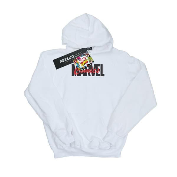 Marvel Girls Red Font Logo Hoodie