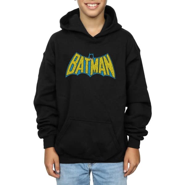 DC Comics Boys Batman Crackle Logo Hoodie