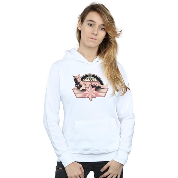 Marvel Womens/Ladies Captain Marvel Chillin Goose Hoodie