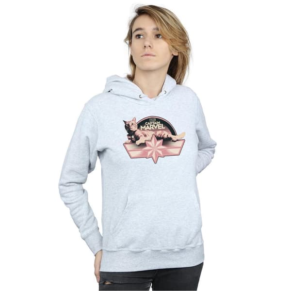 Marvel Womens/Ladies Captain Marvel Chillin Goose Hoodie