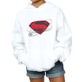 Miniatyrbild 3 av 5: DC Comics Justice League Movie Superman Logo Hoodie för tjejer
