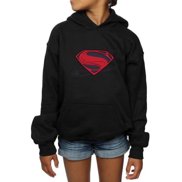 DC Comics Justice League Movie Superman Logo Hoodie för tjejer