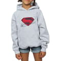 Miniatyrbild 3 av 5: DC Comics Justice League Movie Superman Logo Hoodie för tjejer