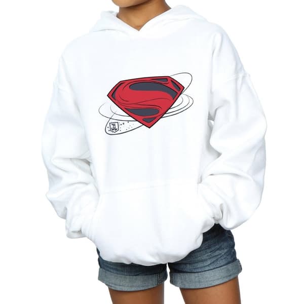 DC Comics Justice League Movie Superman Logo Hoodie för tjejer