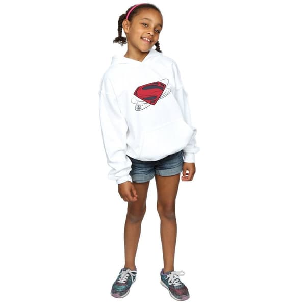 DC Comics Justice League Movie Superman Logo Hoodie för tjejer