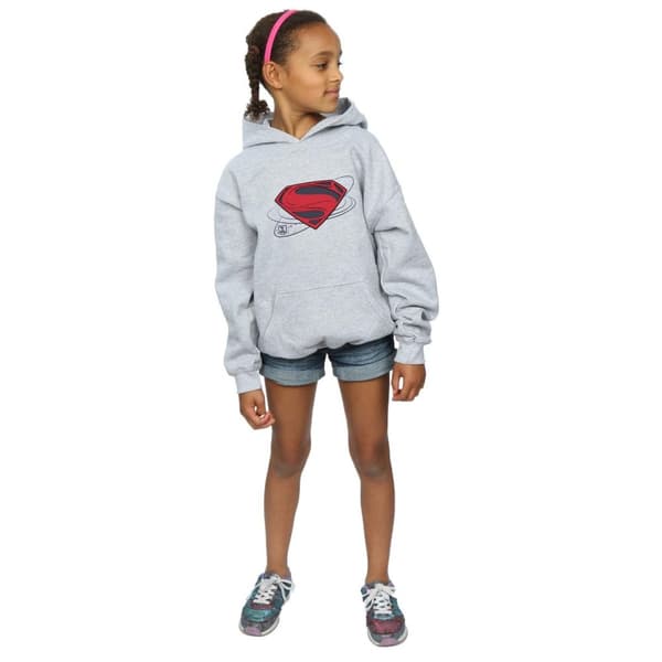 DC Comics Justice League Movie Superman Logo Hoodie för tjejer