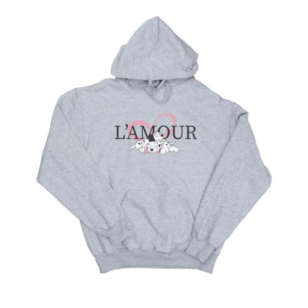 Disney Girls 101 Dalmatians L´Amour Hoodie Sports Grey 3-4 Years