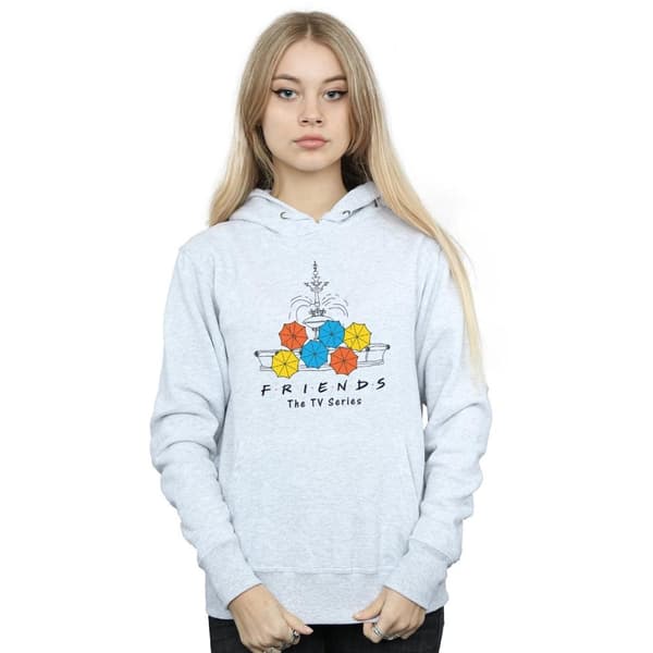 Friends Womens/Ladies Fountain And Umbrellas Hoodie