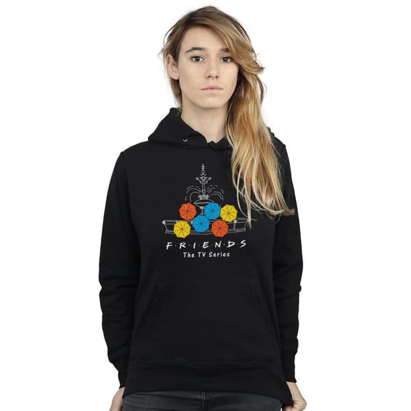 Friends Womens/Ladies Fountain And Umbrellas Hoodie