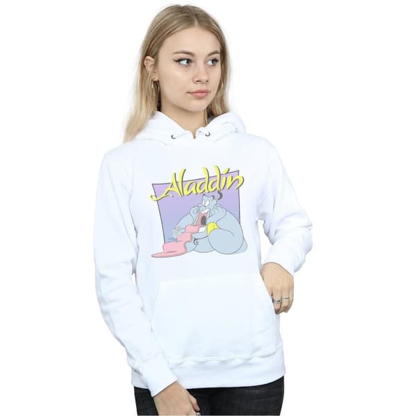 Disney Womens/Ladies Aladdin Genie Wishing Dude Hoodie