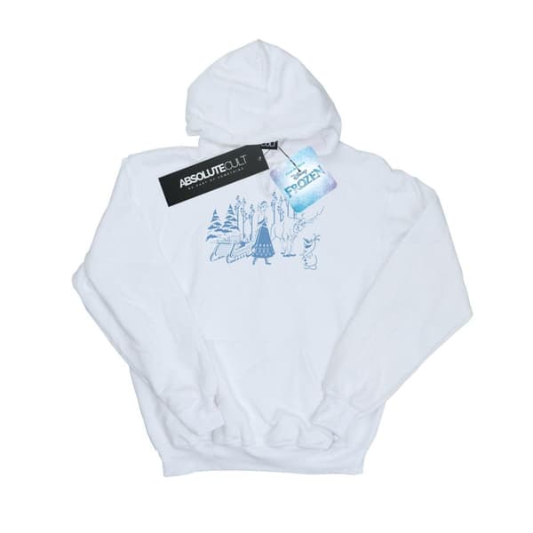 Disney Girls Frozen Anna Sven And Olaf Hoodie