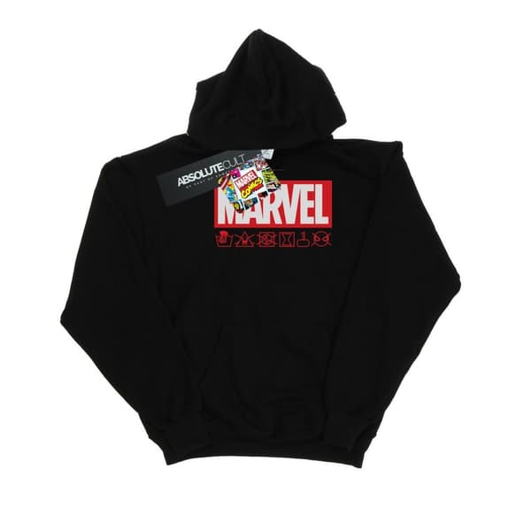 Marvel Girls Logo Wash Care Hoodie