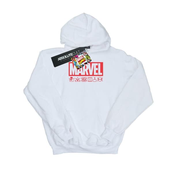 Marvel Girls Logo Wash Care Hoodie