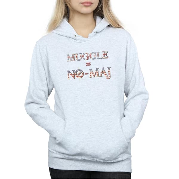 Fantastic Beasts Hoodie för kvinnor/damer No Muggle No Maj