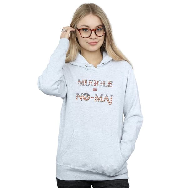 Fantastic Beasts Hoodie för kvinnor/damer No Muggle No Maj