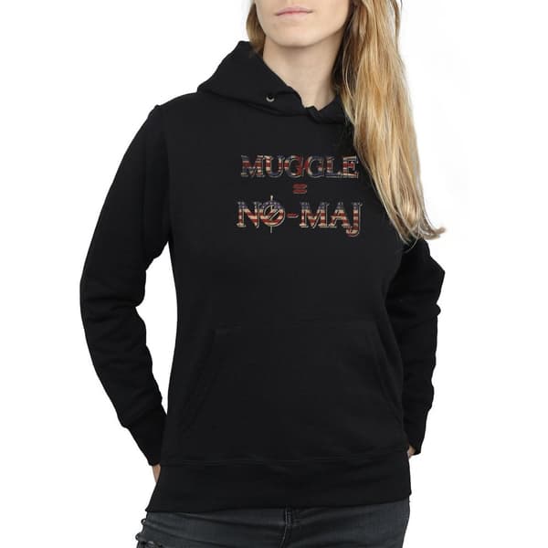 Fantastic Beasts Hoodie för kvinnor/damer No Muggle No Maj