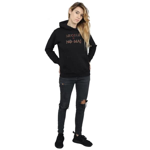 Fantastic Beasts Hoodie för kvinnor/damer No Muggle No Maj