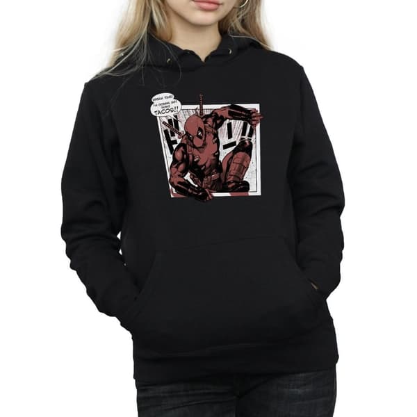 Marvel Dam/Lady Deadpool Breaktime Tacos Huvtröja