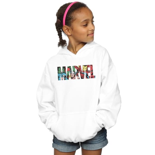 Marvel Comics Girls Logo Character Infill Hoodie