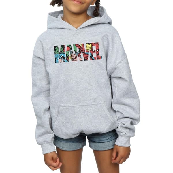 Marvel Comics Girls Logo Character Infill Hoodie