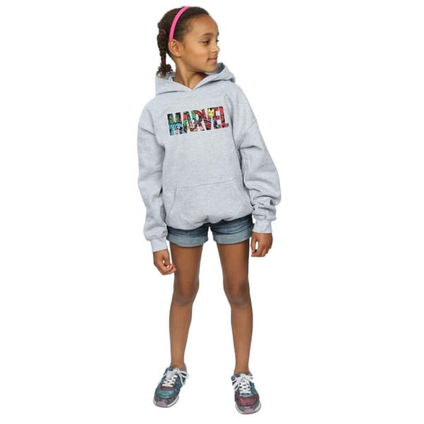 Marvel Comics Girls Logo Character Infill Hoodie