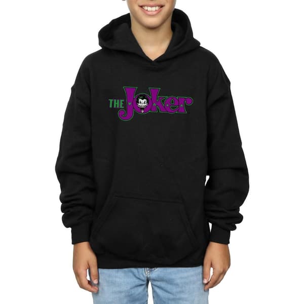 DC Comics Boys The Joker Text Logo Hoodie