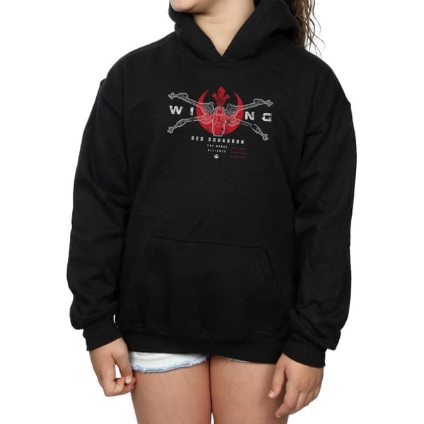 Star Wars Girls Rogue One X-Wing Red Squadron Hoodie