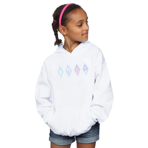 Disney Girls Frozen 2 Elements Symbols Hoodie