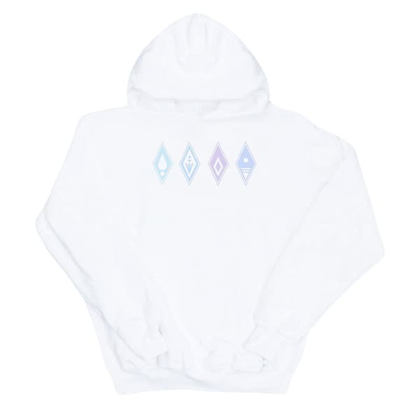 Disney Girls Frozen 2 Elements Symbols Hoodie