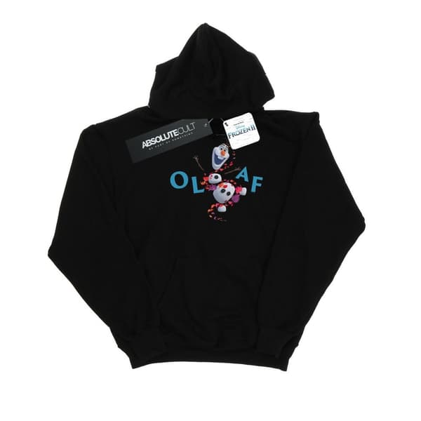 Disney Pojkar Frozen 2 Olaf Leaf Jump Hoodie Black 7-8 Years