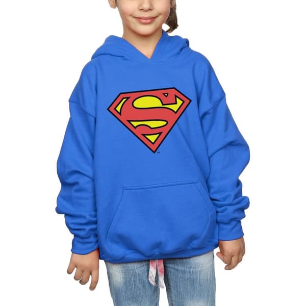 DC Comics Huvtröja med Superman-logga för flickor