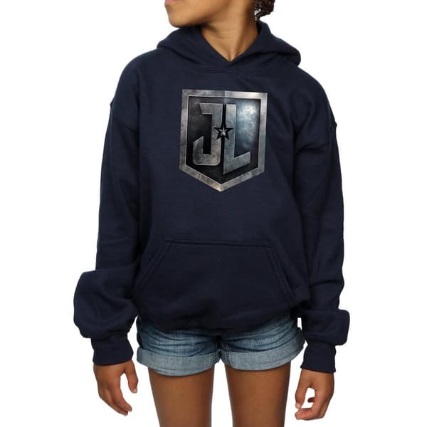 DC Comics Girls Justice League Movie Shield Hoodie