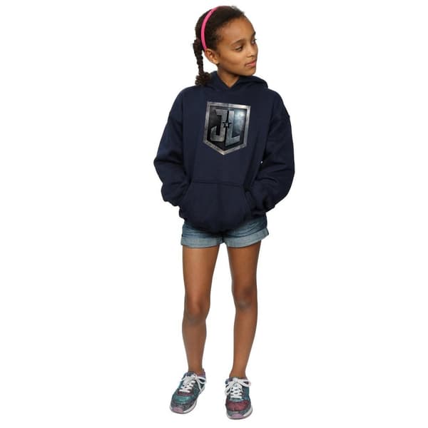 DC Comics Girls Justice League Movie Shield Hoodie
